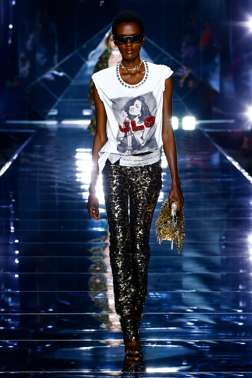 Pantalones de tiro bajo adornados | Dolce&Gabbana