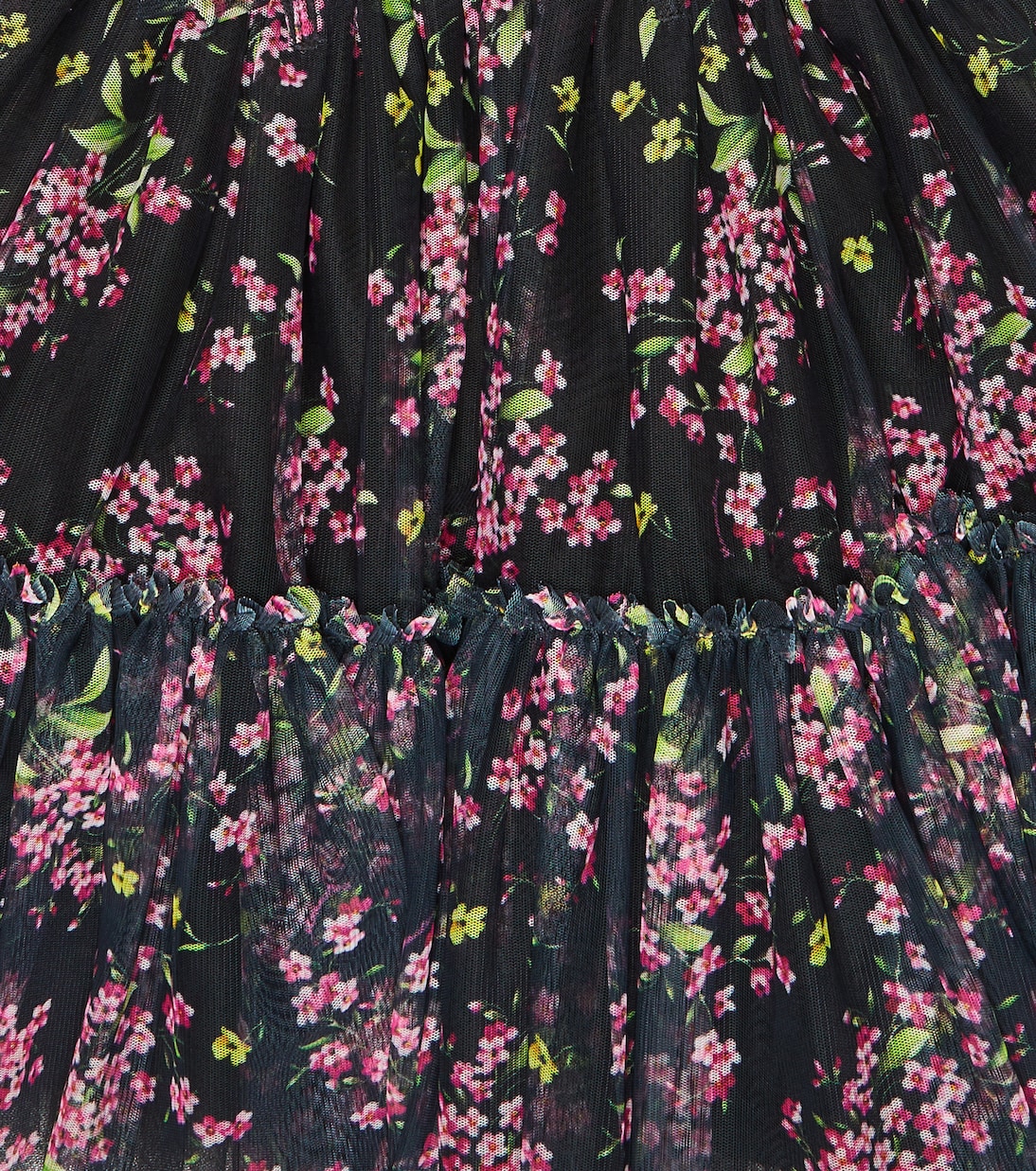 Bedrucktes Kleid aus Tüll | Monnalisa