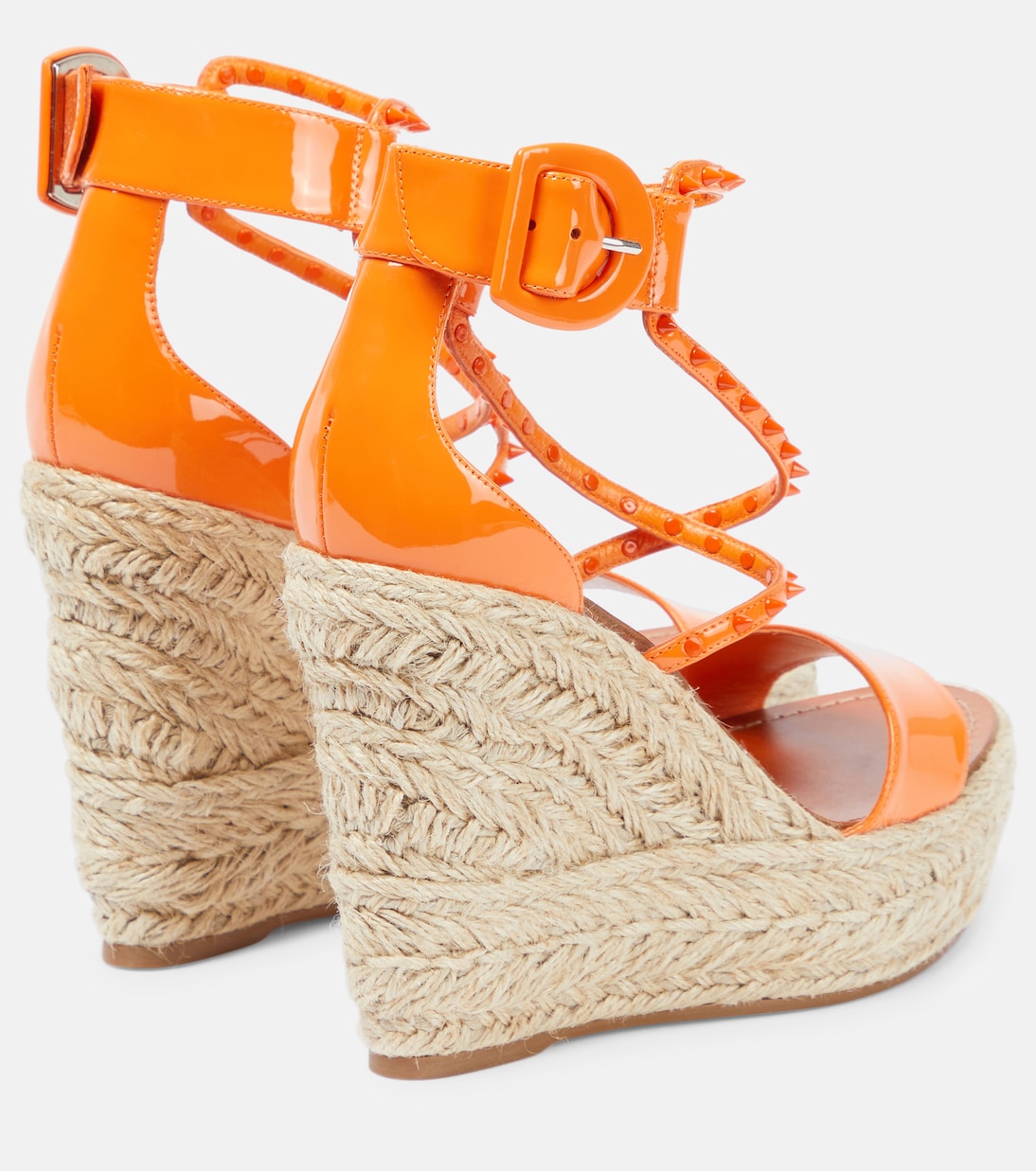 Sandali Choca Zeppa Spikes 120 in vernice | Christian Louboutin