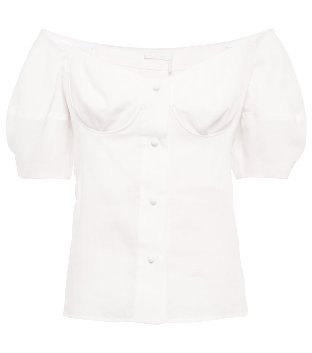 Off-Shoulder-Top aus Leinen | Chloé