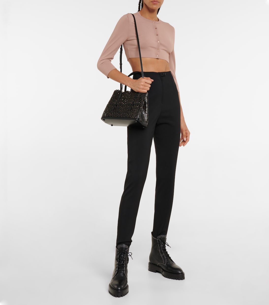Cropped knit cardigan | Alaïa