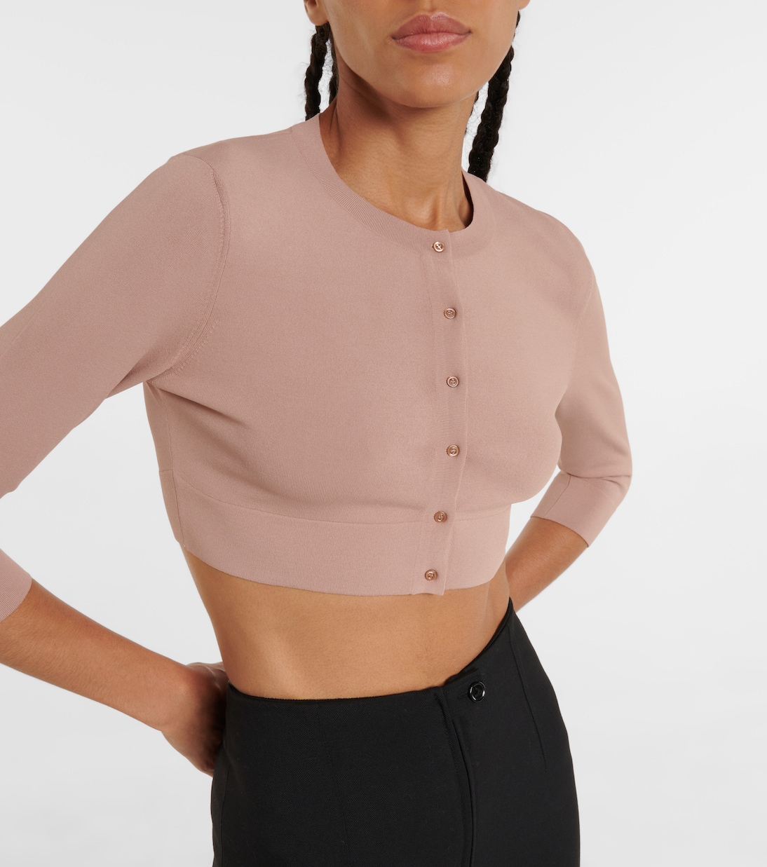Cropped knit cardigan | Alaïa