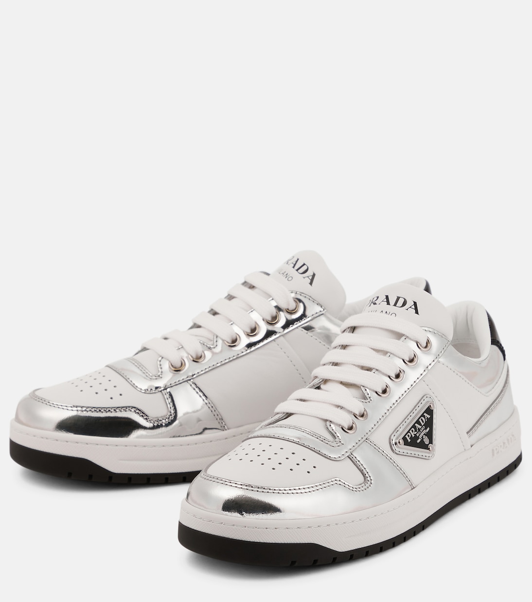 Sneakers Downtown in pelle con logo | Prada