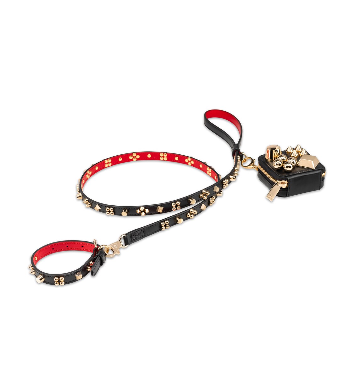 Loubileash S embellished leather dog leash | Christian Louboutin