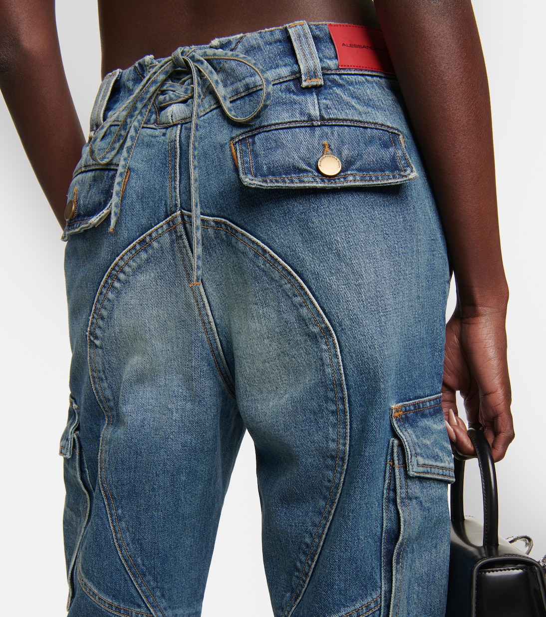 Sequin-embellished flared jeans | Alessandra Rich