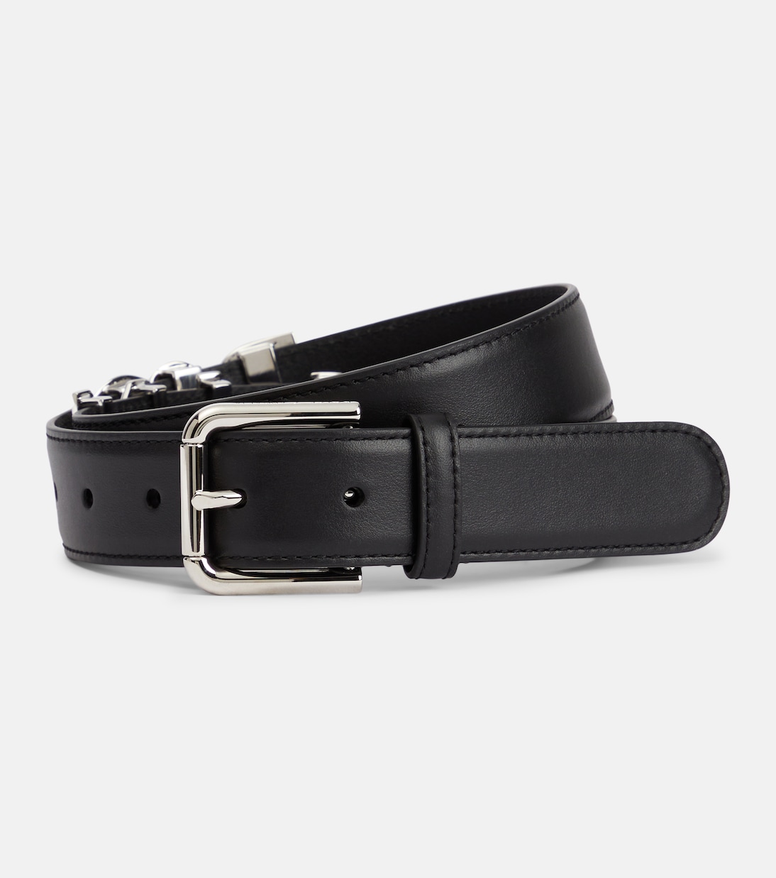 x Kim – Ceinture en cuir à logo | Dolce&Gabbana