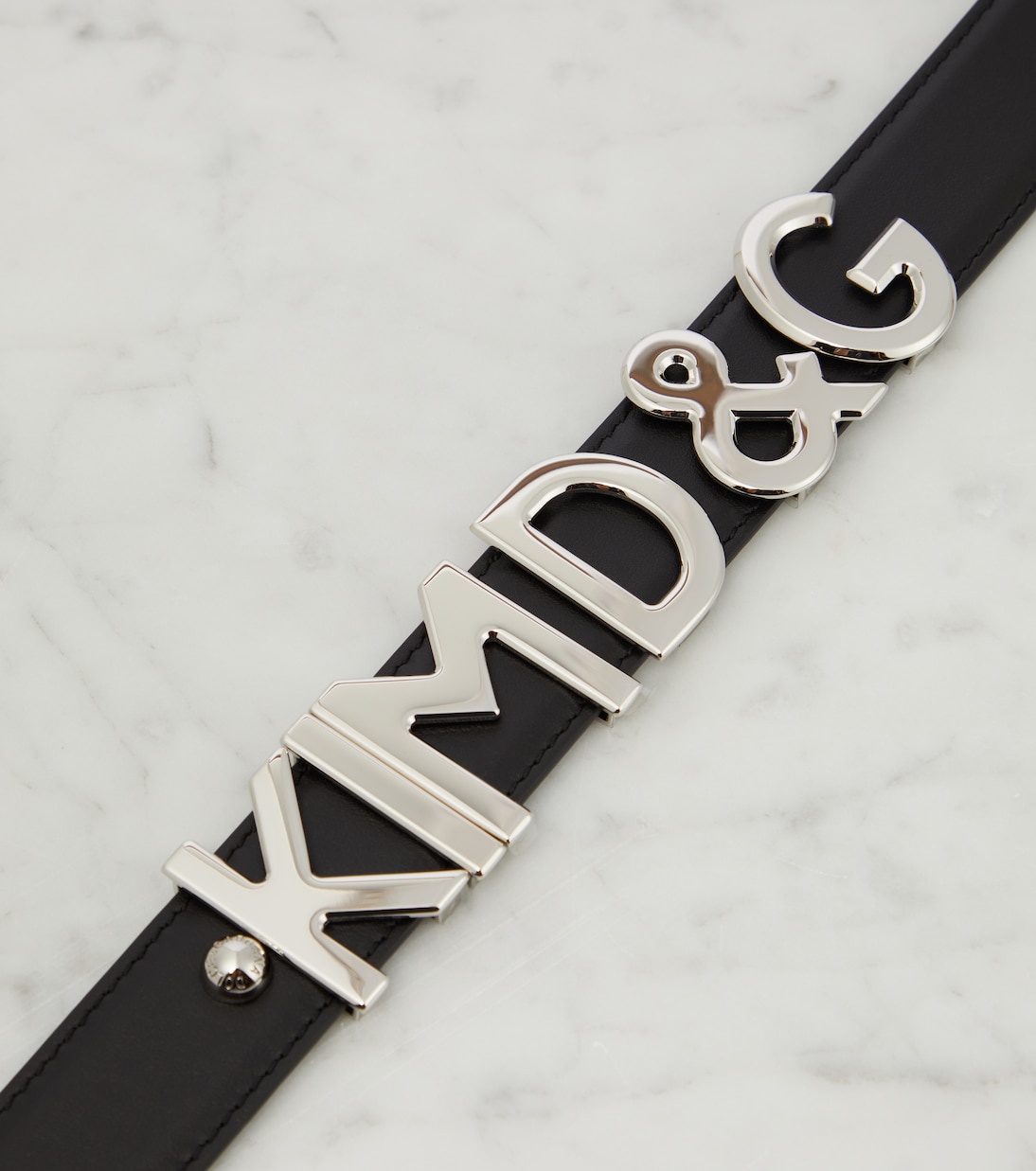 x Kim – Ceinture en cuir à logo | Dolce&Gabbana