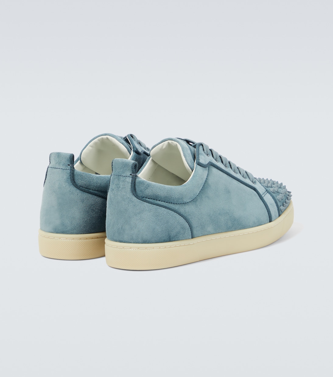 Baskets Louis Junior Spikes en daim | Christian Louboutin