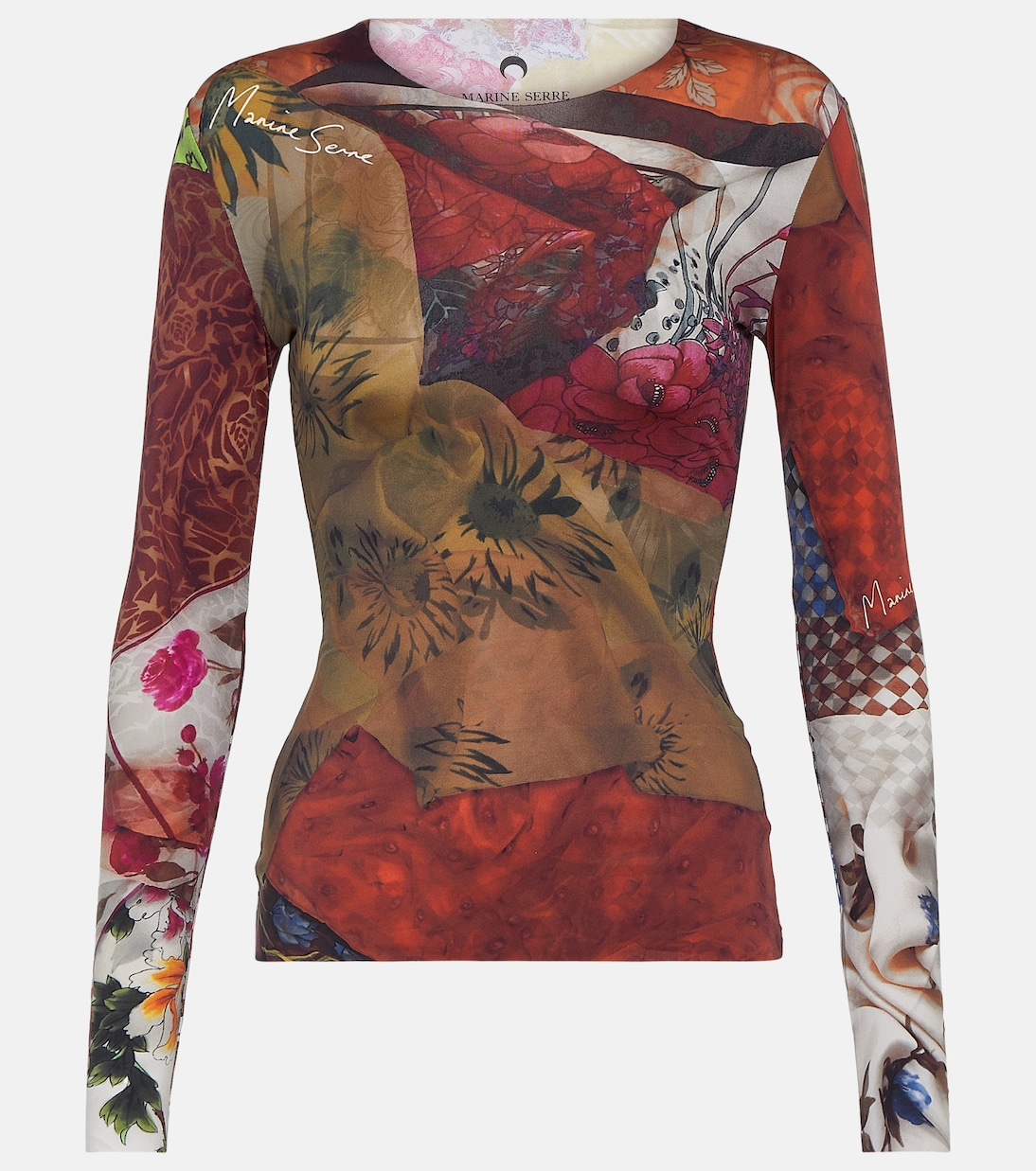 Moon Diamant jacquard mesh top | Marine Serre