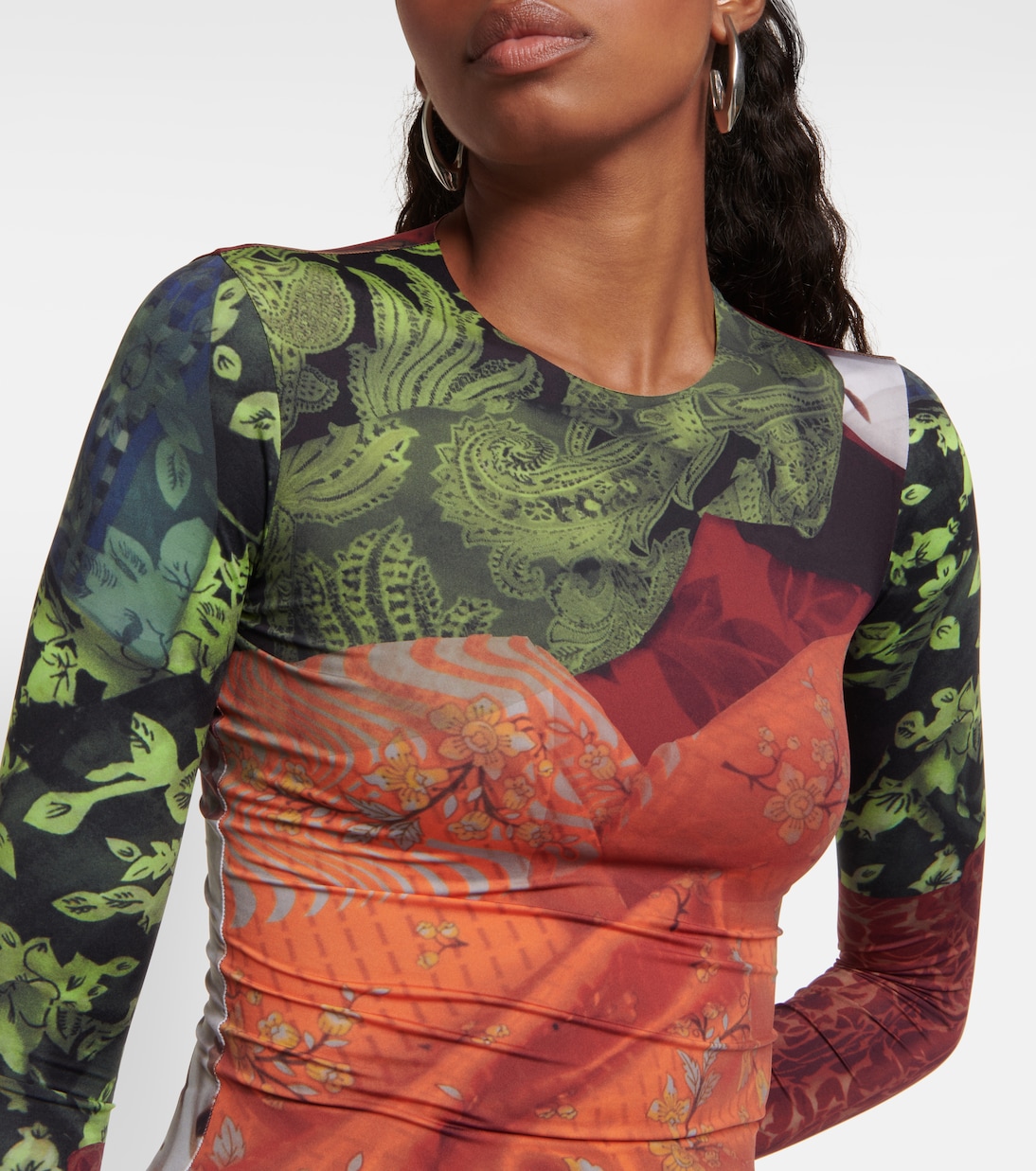 Moon Diamant jacquard mesh top | Marine Serre