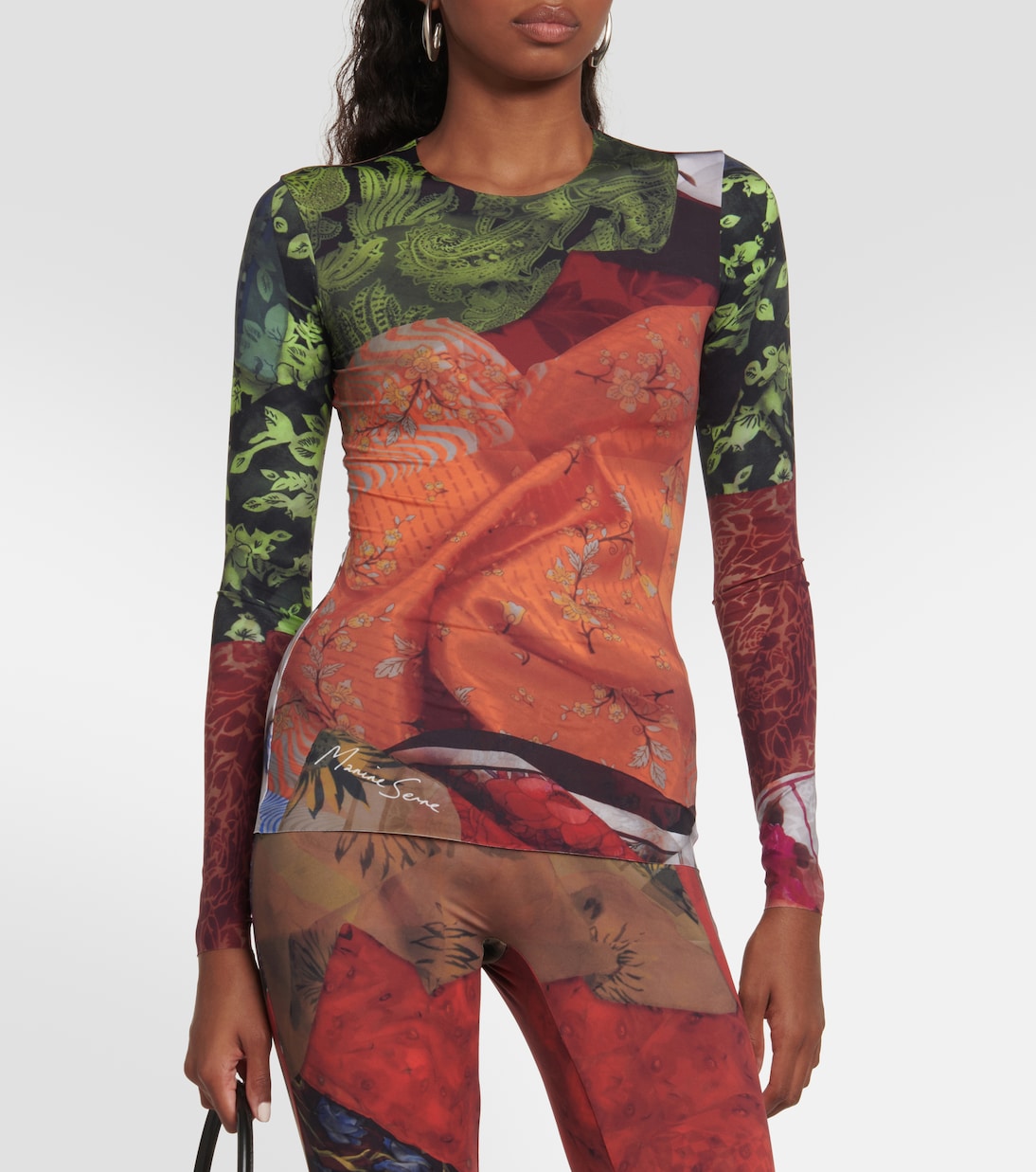 Moon Diamant jacquard mesh top | Marine Serre