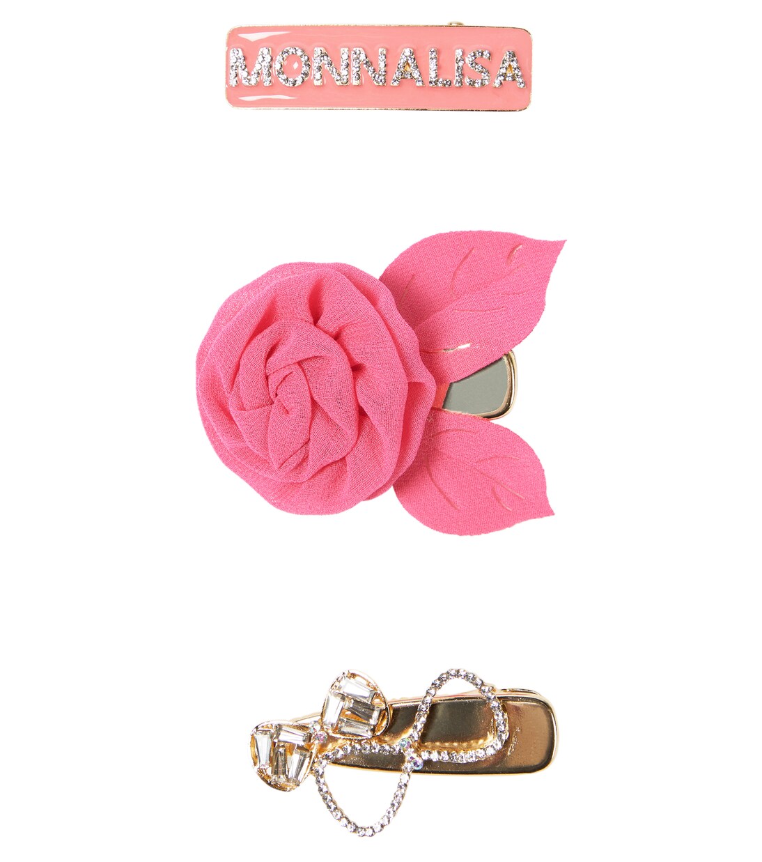 Set of 3 hair clips | Monnalisa