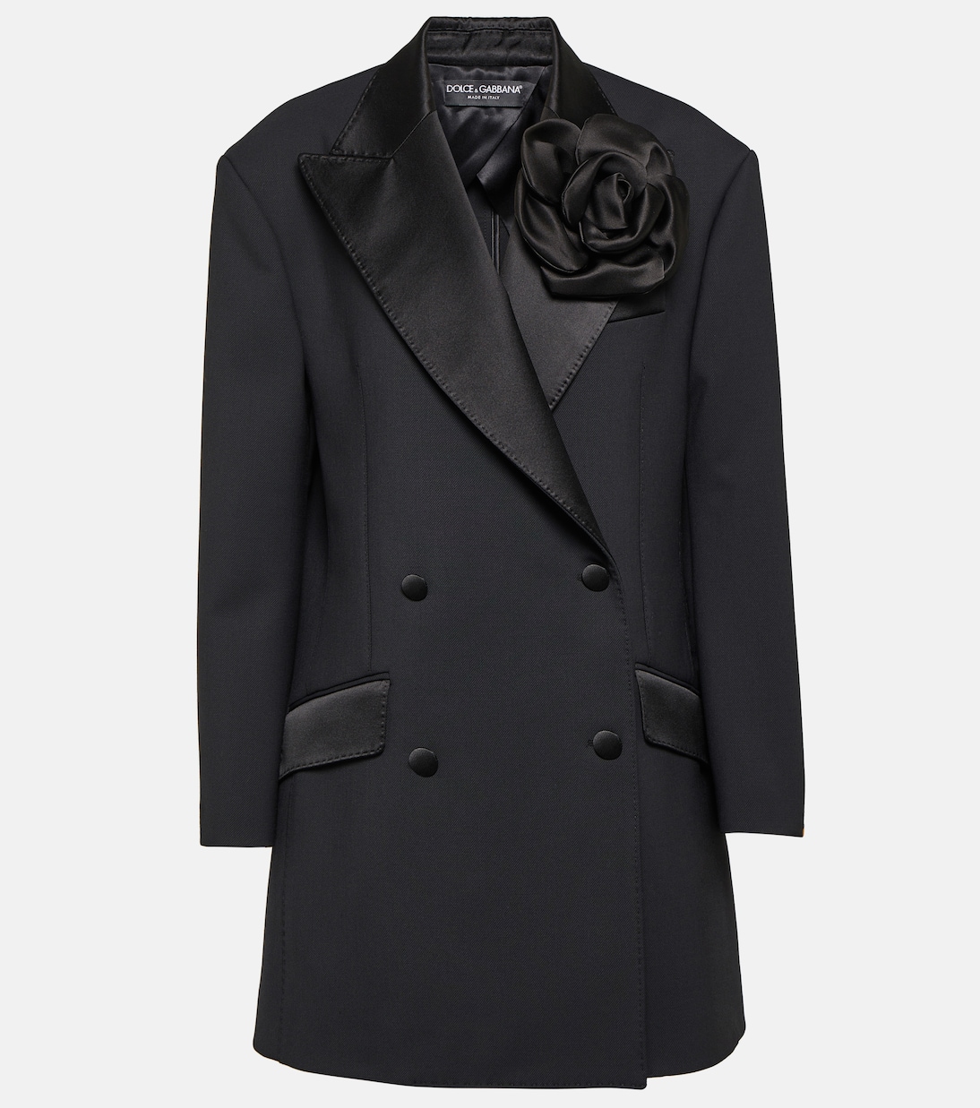 Floral applique blazer in black Dolce Gabbana Mytheresa