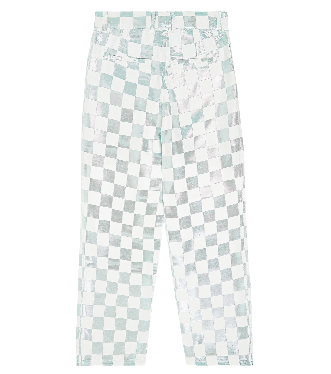 Checkerboard metallic pants  | Caroline Bosmans