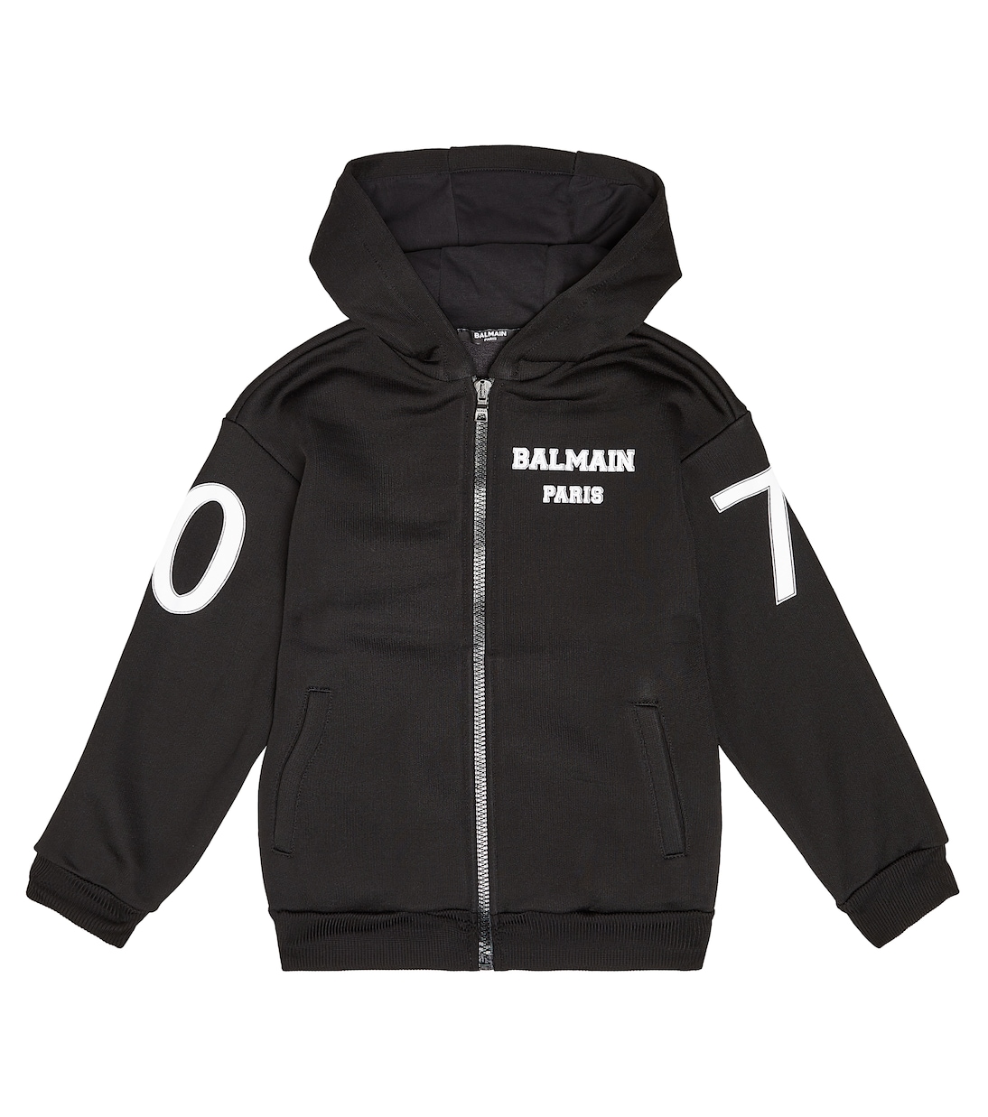 Cárdigan de mezcla de algodón con logo | Balmain Kids