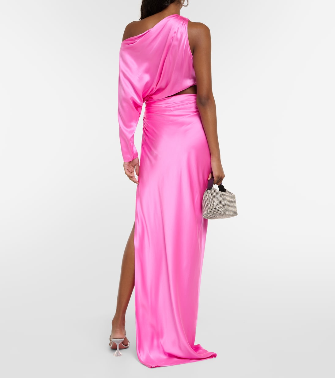 Robe longue en satin de soie | The Sei