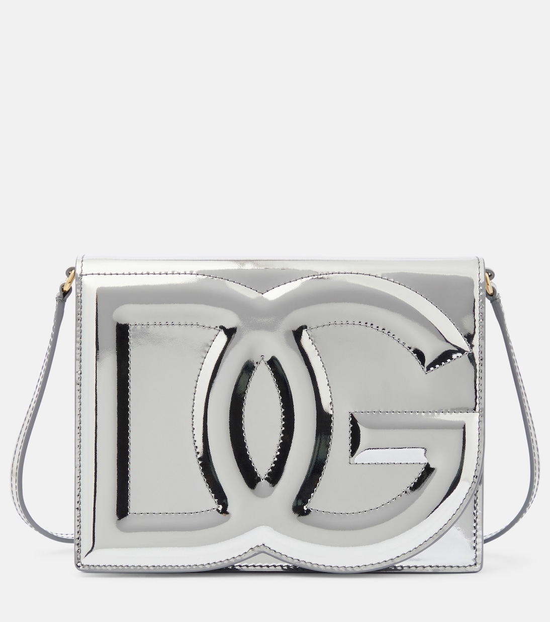 Borsa a tracolla DG in pelle metallizzata | Dolce&Gabbana