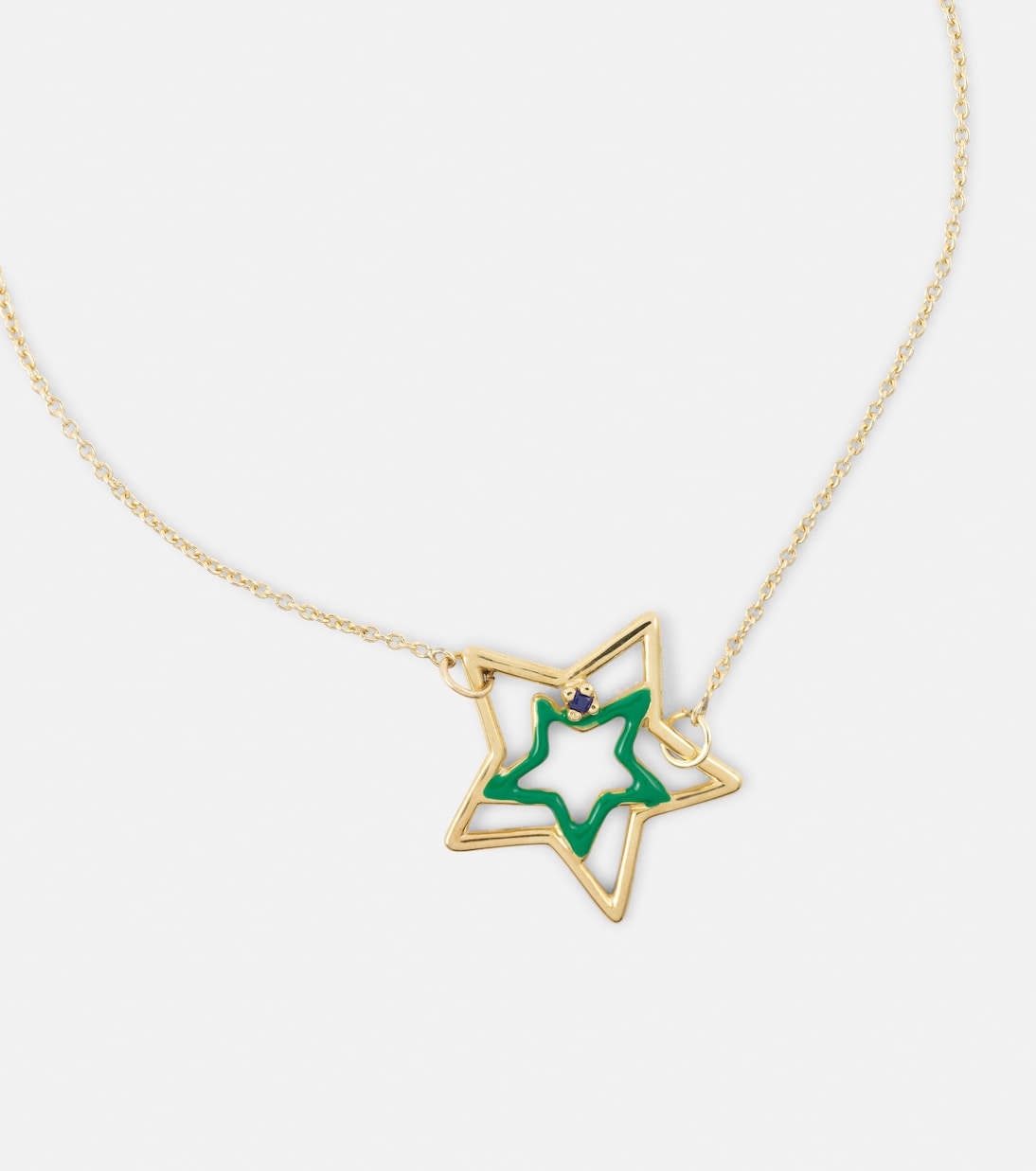 Bracciale Estrella in oro 9kt con smalto e zaffiro  | Aliita