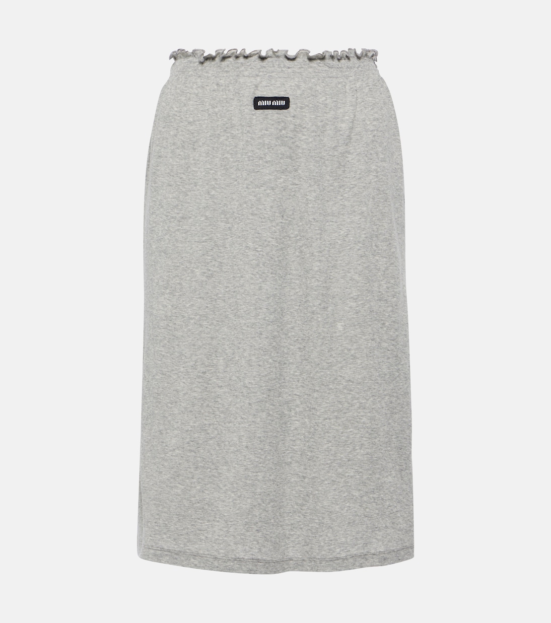 Midirock aus Baumwoll-Jersey | Miu Miu