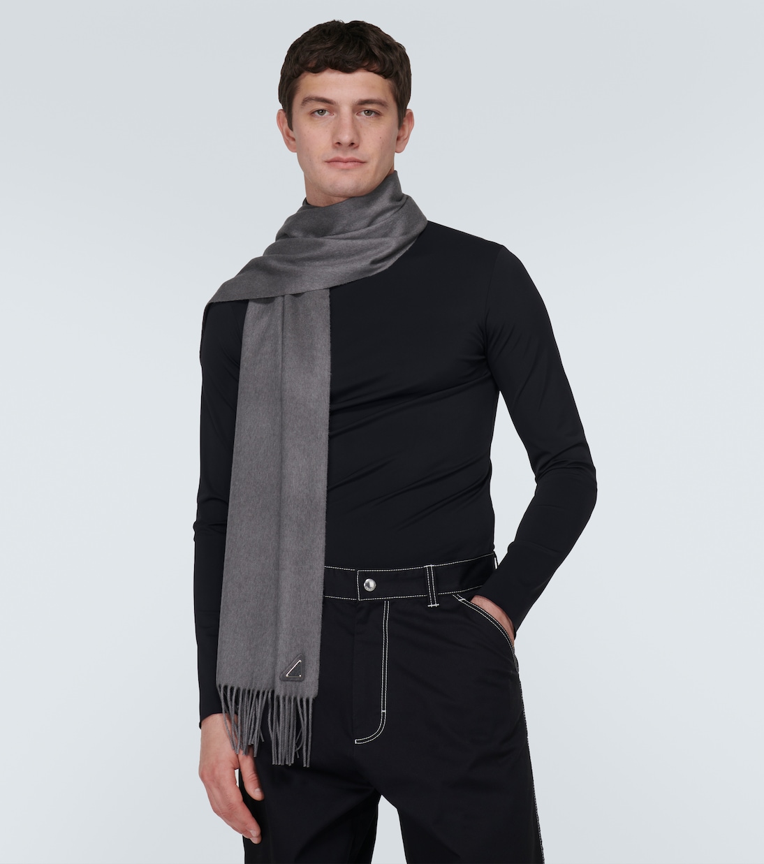 Sciarpa in seta e cashmere | Prada