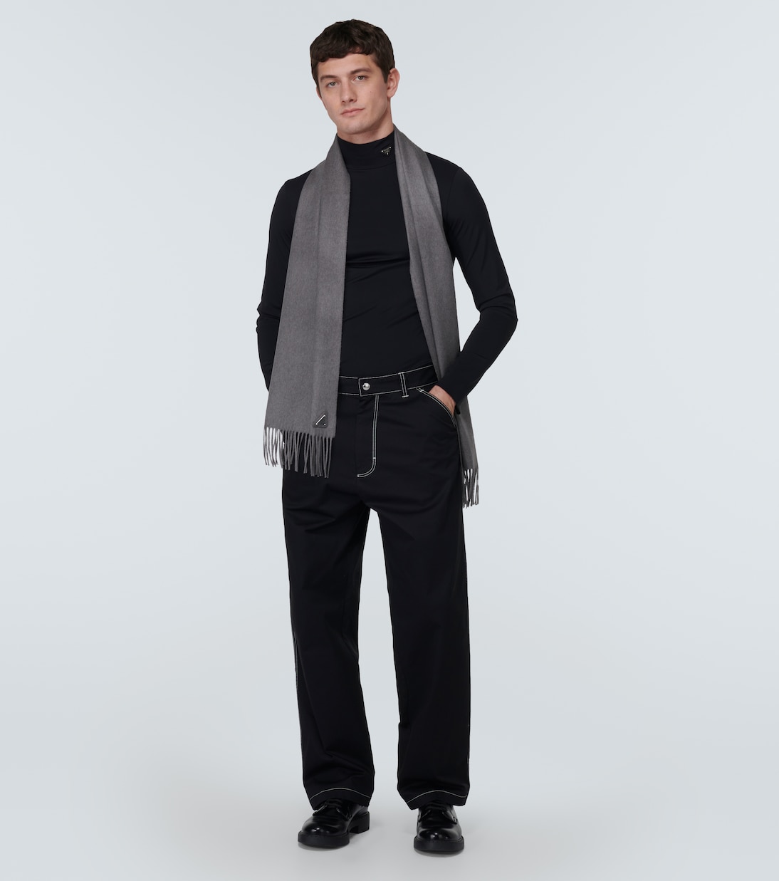 Sciarpa in seta e cashmere | Prada