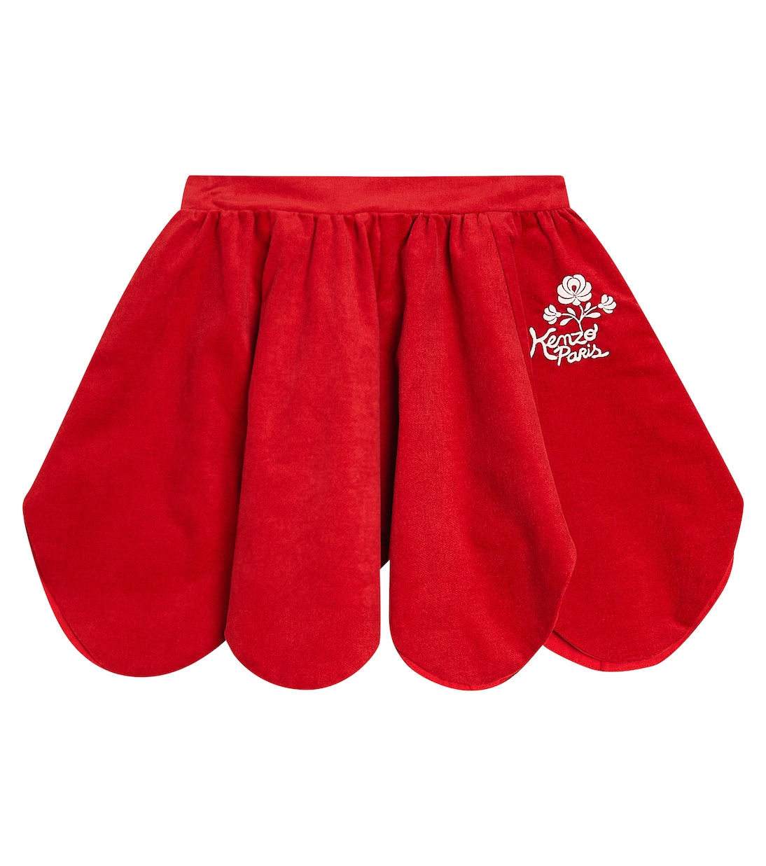 Gonna in cotone con ricamo | Kenzo Kids