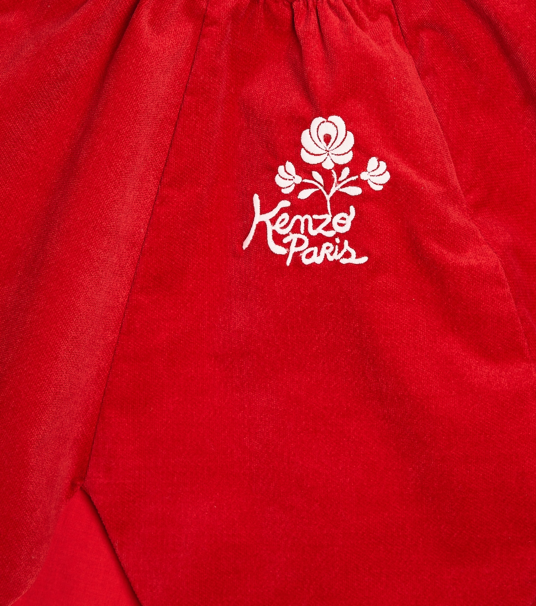 Gonna in cotone con ricamo | Kenzo Kids