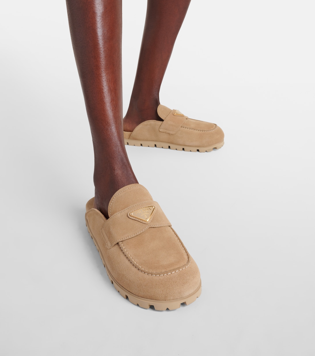 Slipper in suede | Prada