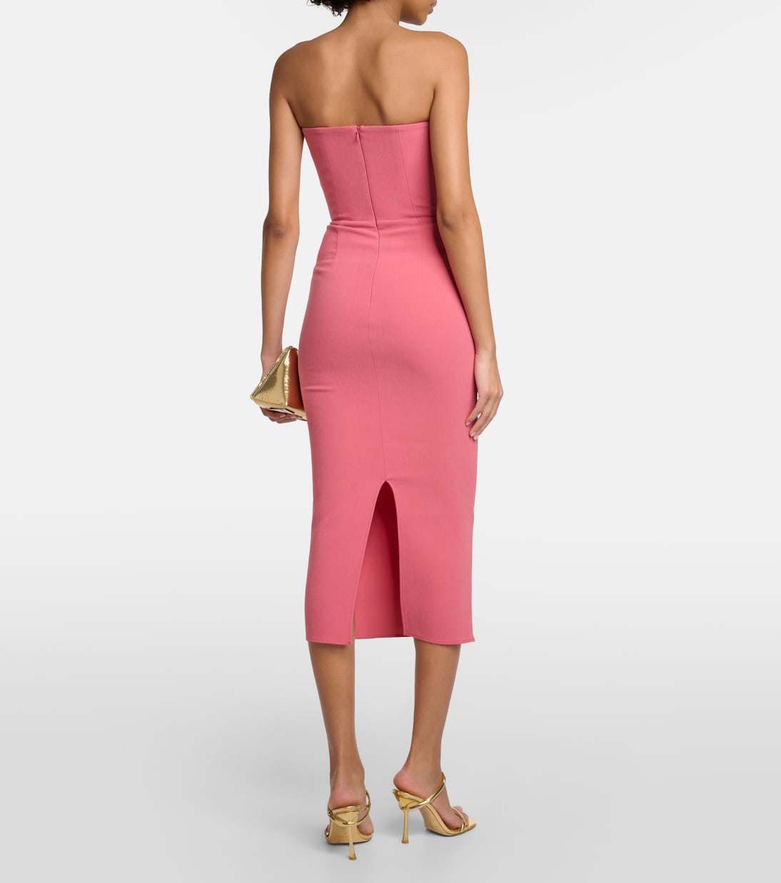 Strapless midi dress | Alex Perry