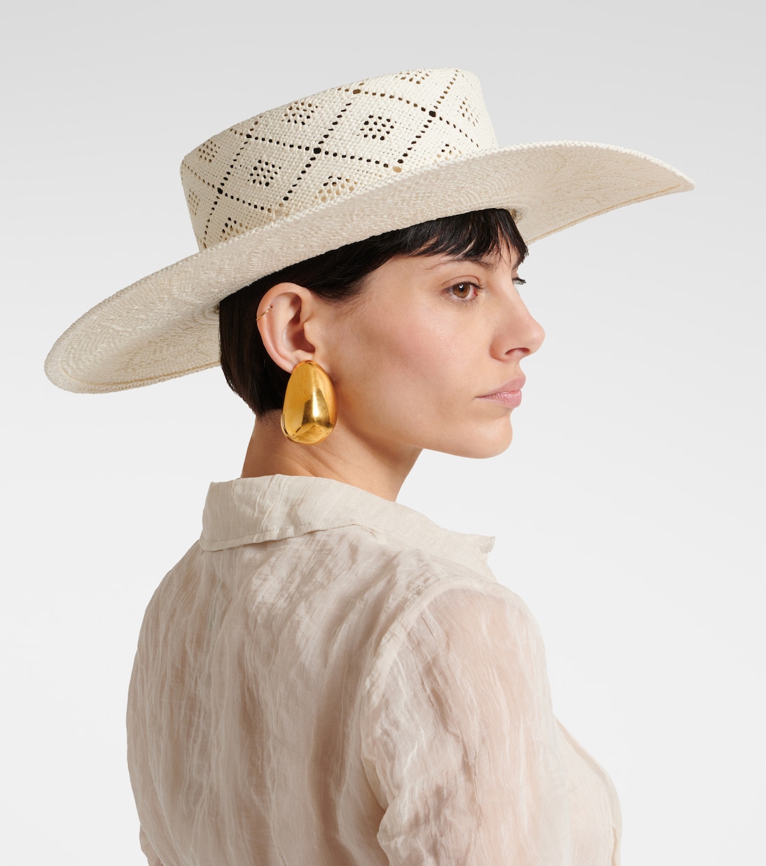 Cappello in paglia con logo | Ruslan Baginskiy