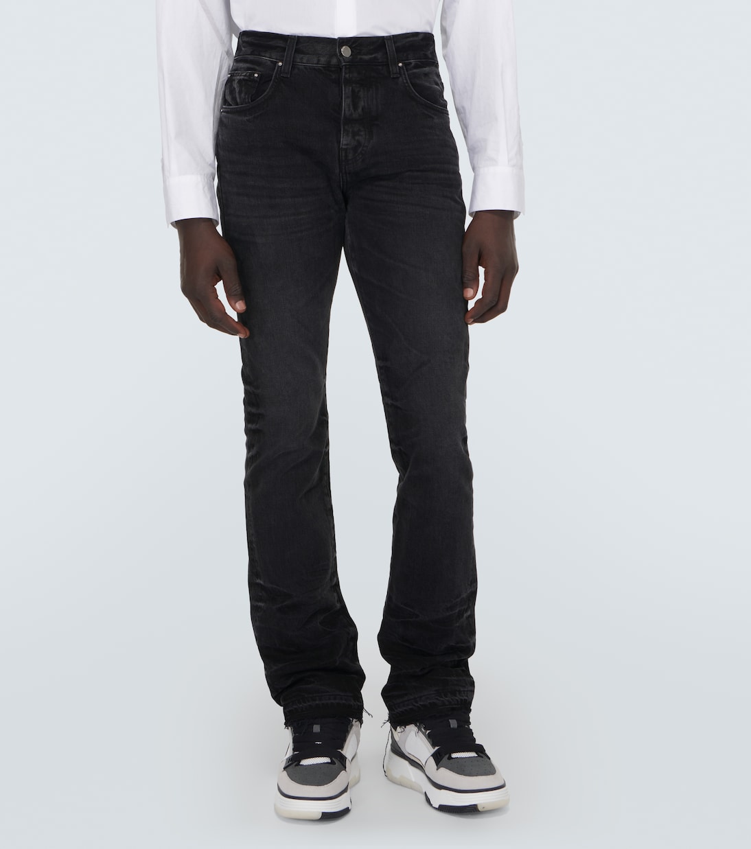 Jeans rectos con efecto desgastado | Amiri