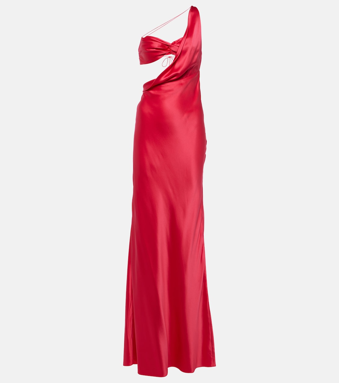 One-shoulder silk gown | The Sei