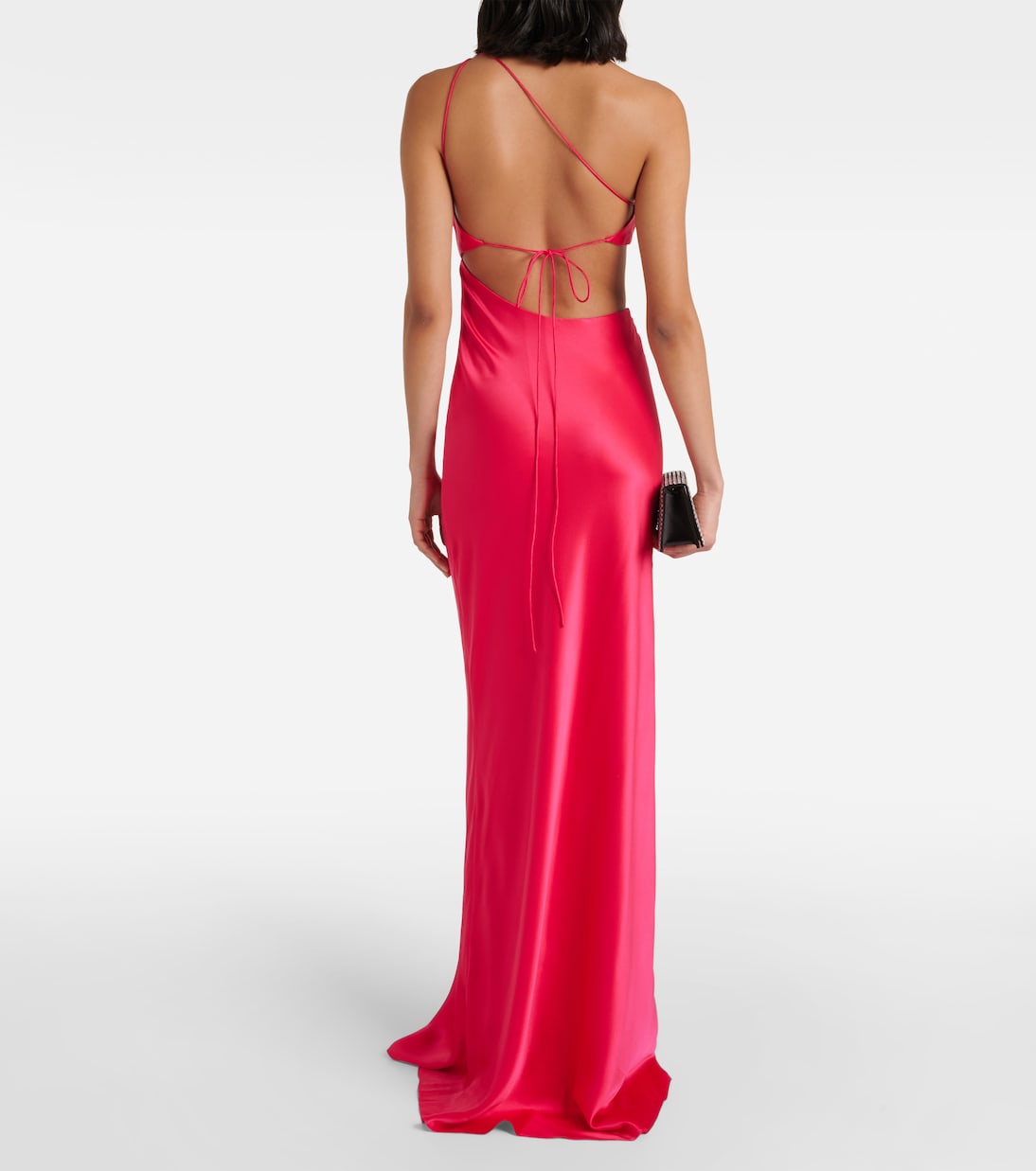 One-shoulder silk gown | The Sei