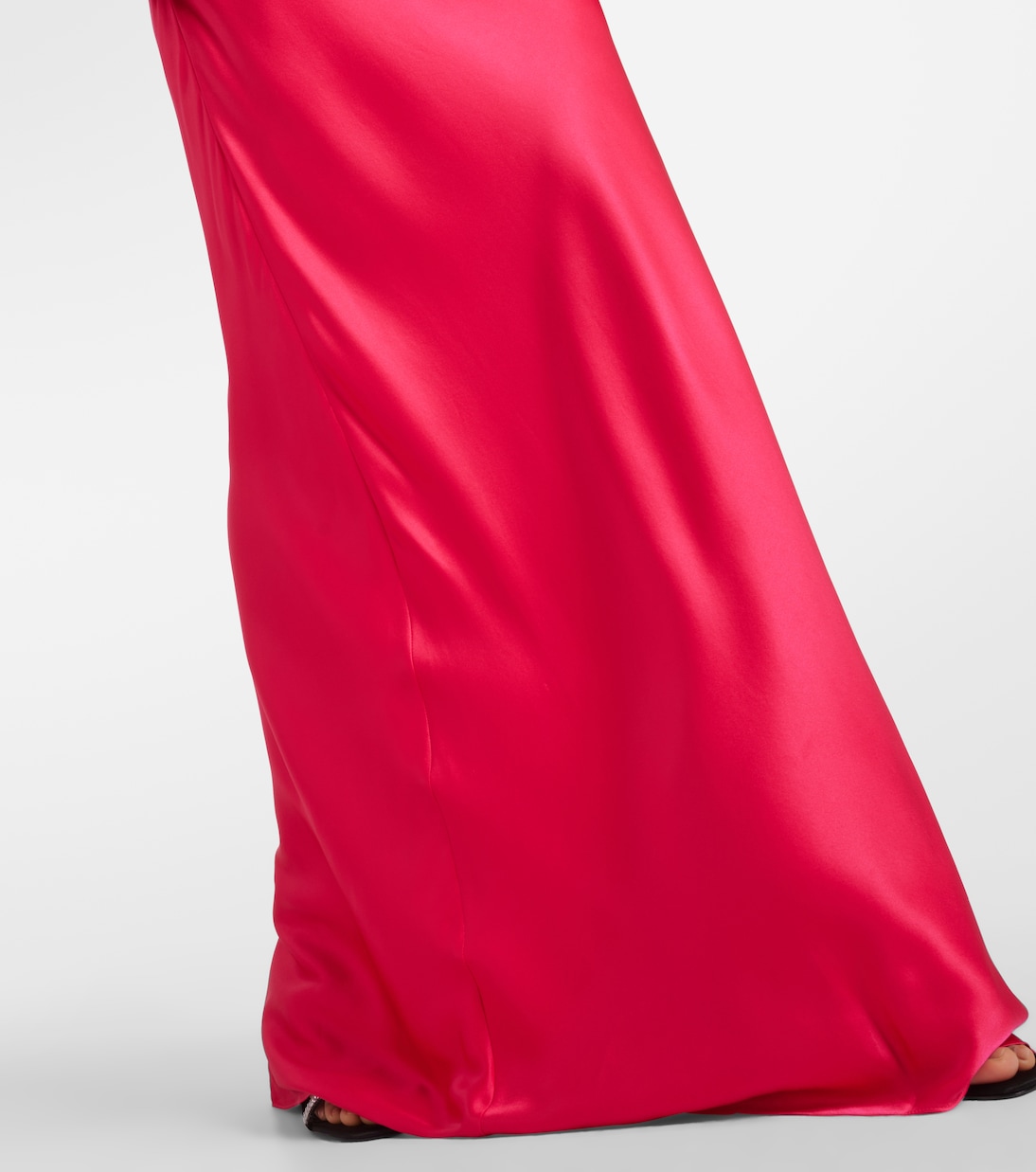 One-shoulder silk gown | The Sei