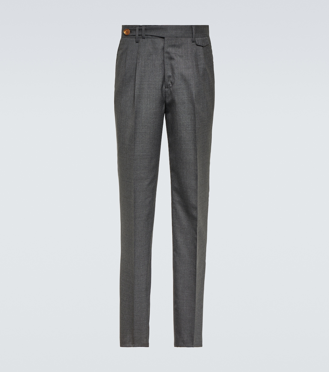 Pantalones rectos de lana virgen | Brunello Cucinelli