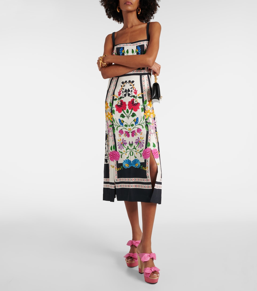 Sandali Rua 120 in pelle e rafia | Jimmy Choo