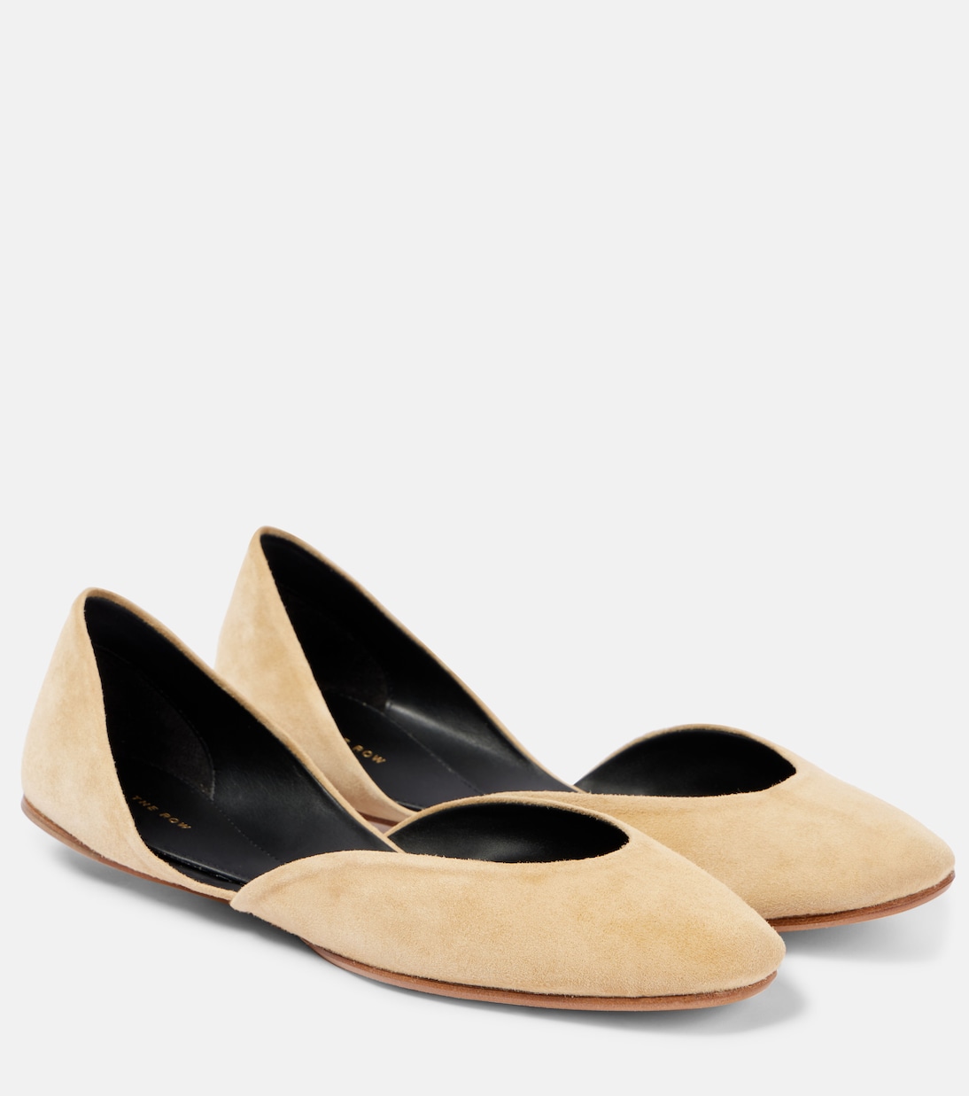 Ballerinas Gemma aus Veloursleder | The Row