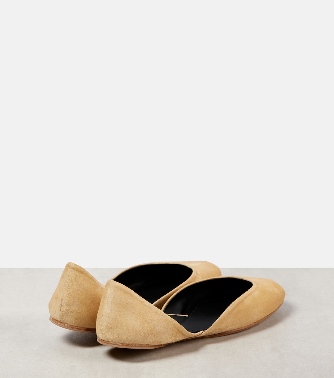 Ballerinas Gemma aus Veloursleder | The Row