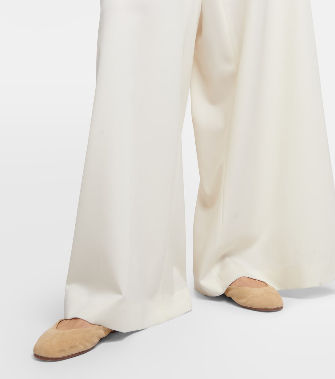 Ballerinas Gemma aus Veloursleder | The Row