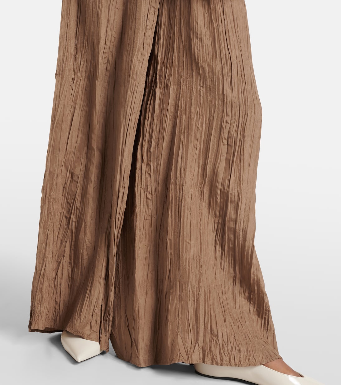 Pantaloni a gamba larga Thoresby in seta | Joseph