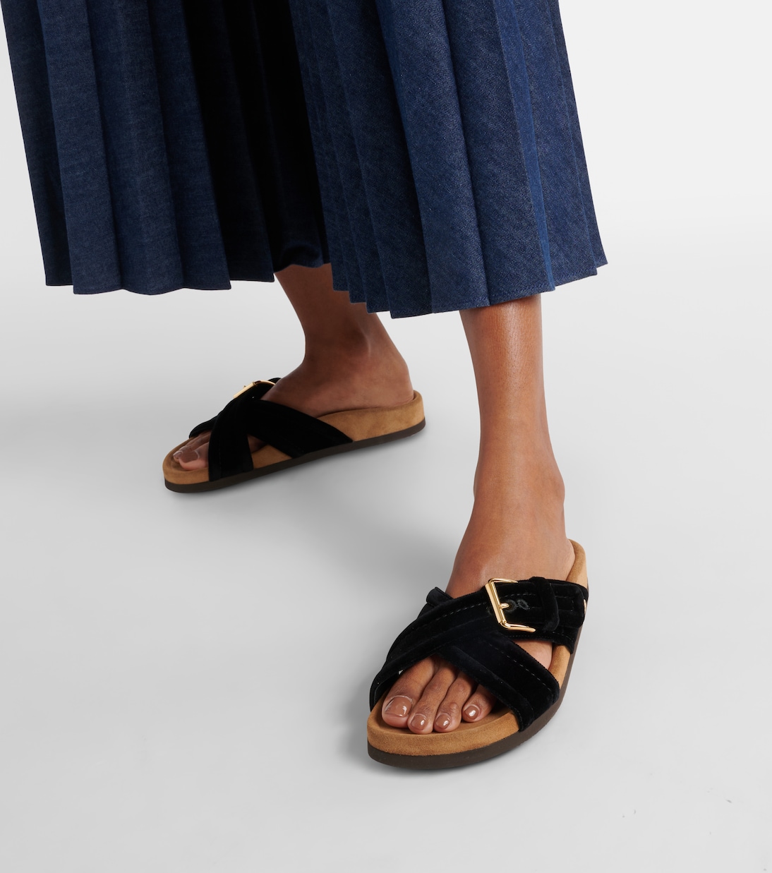 Fussfriend velvet sandals | Valentino Garavani