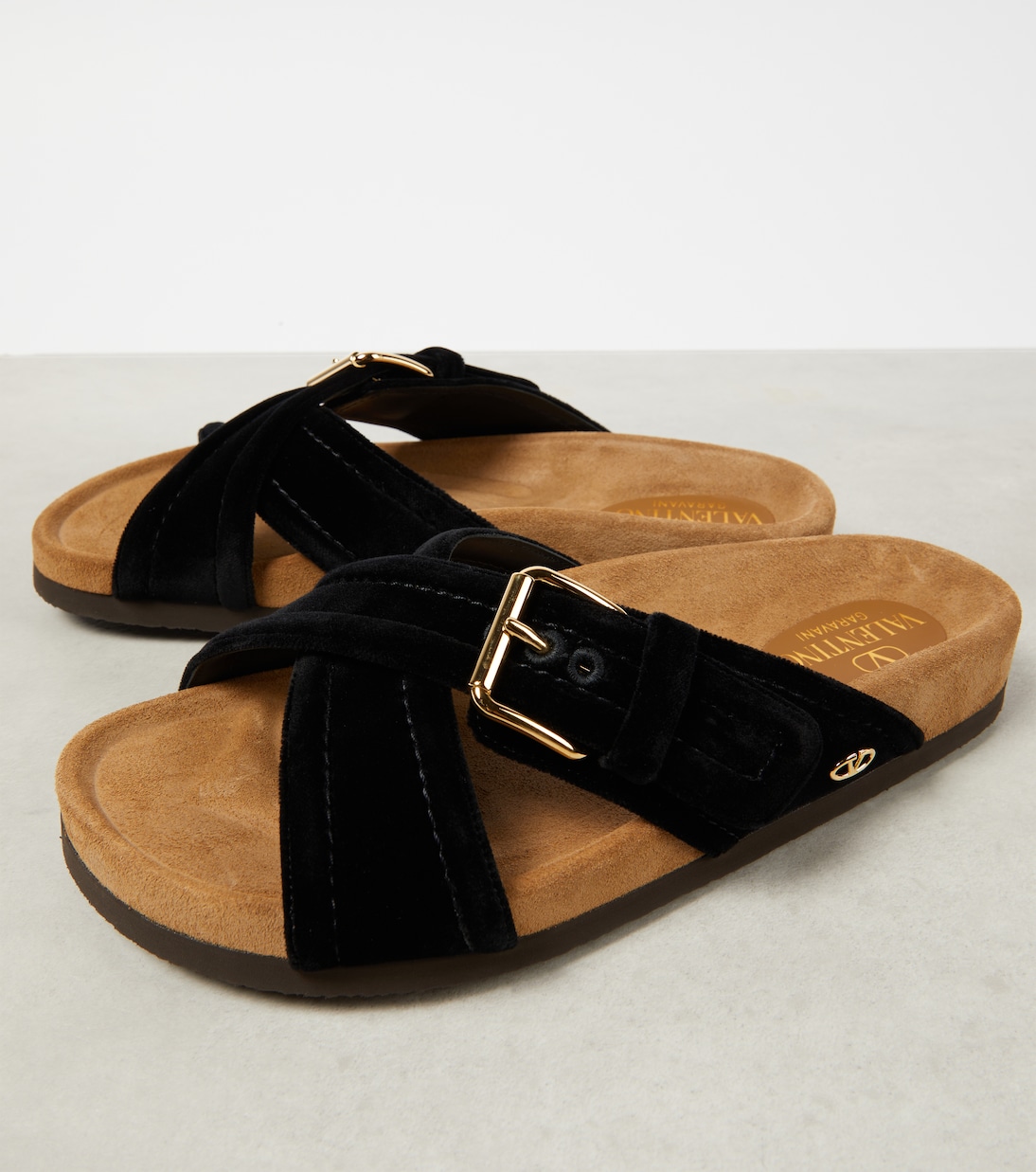 Fussfriend velvet sandals | Valentino Garavani