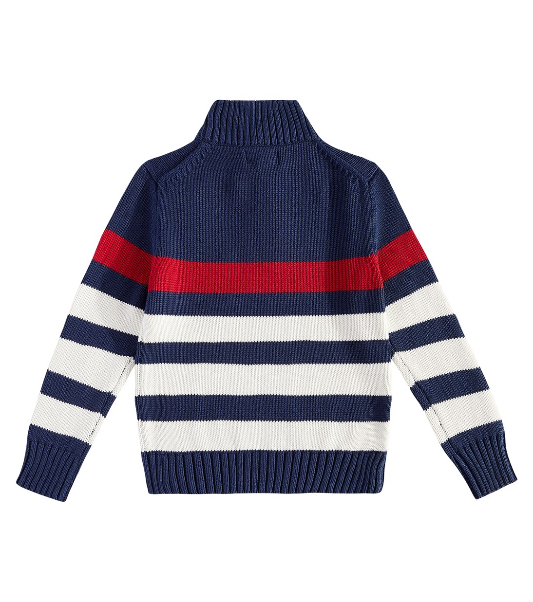 Striped cotton turtleneck sweater in multicoloured Polo Ralph Lauren Kids Mytheresa