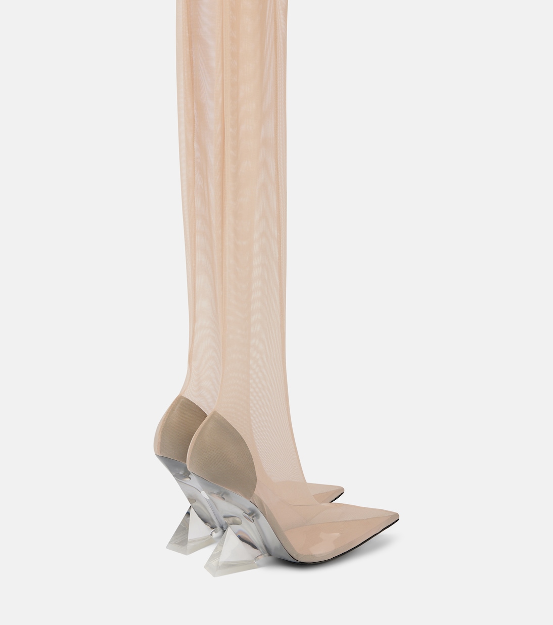 Cheopissima mesh over-the-knee boots | The Attico