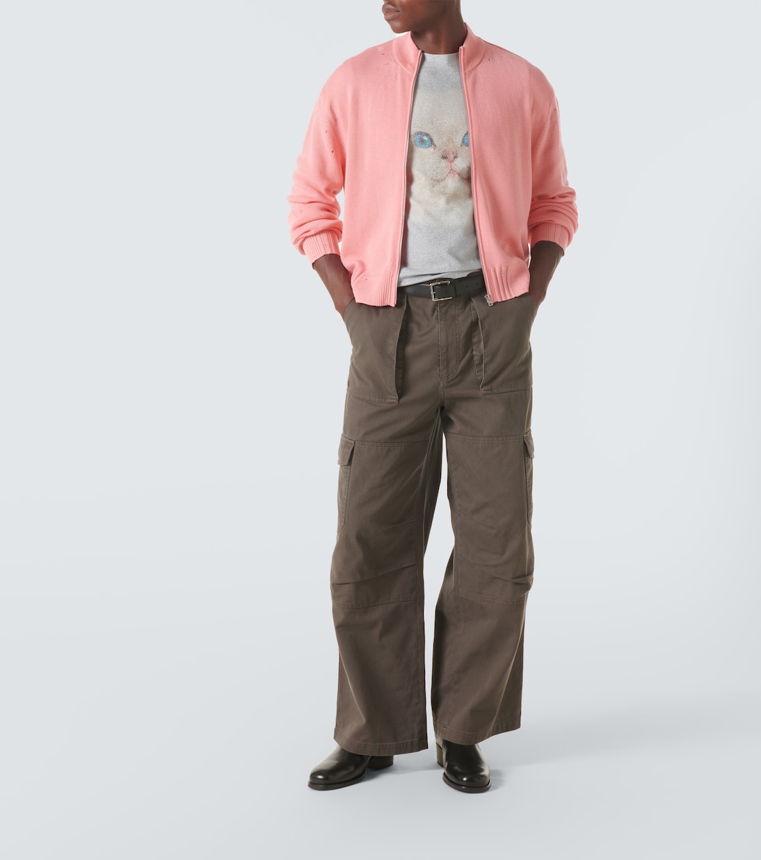 Cárdigan de mezcla de lana desgastado | Acne Studios