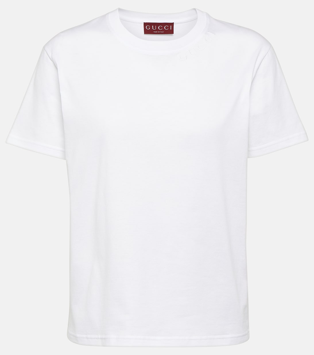 Camiseta de jersey de algodón con bordado | Gucci