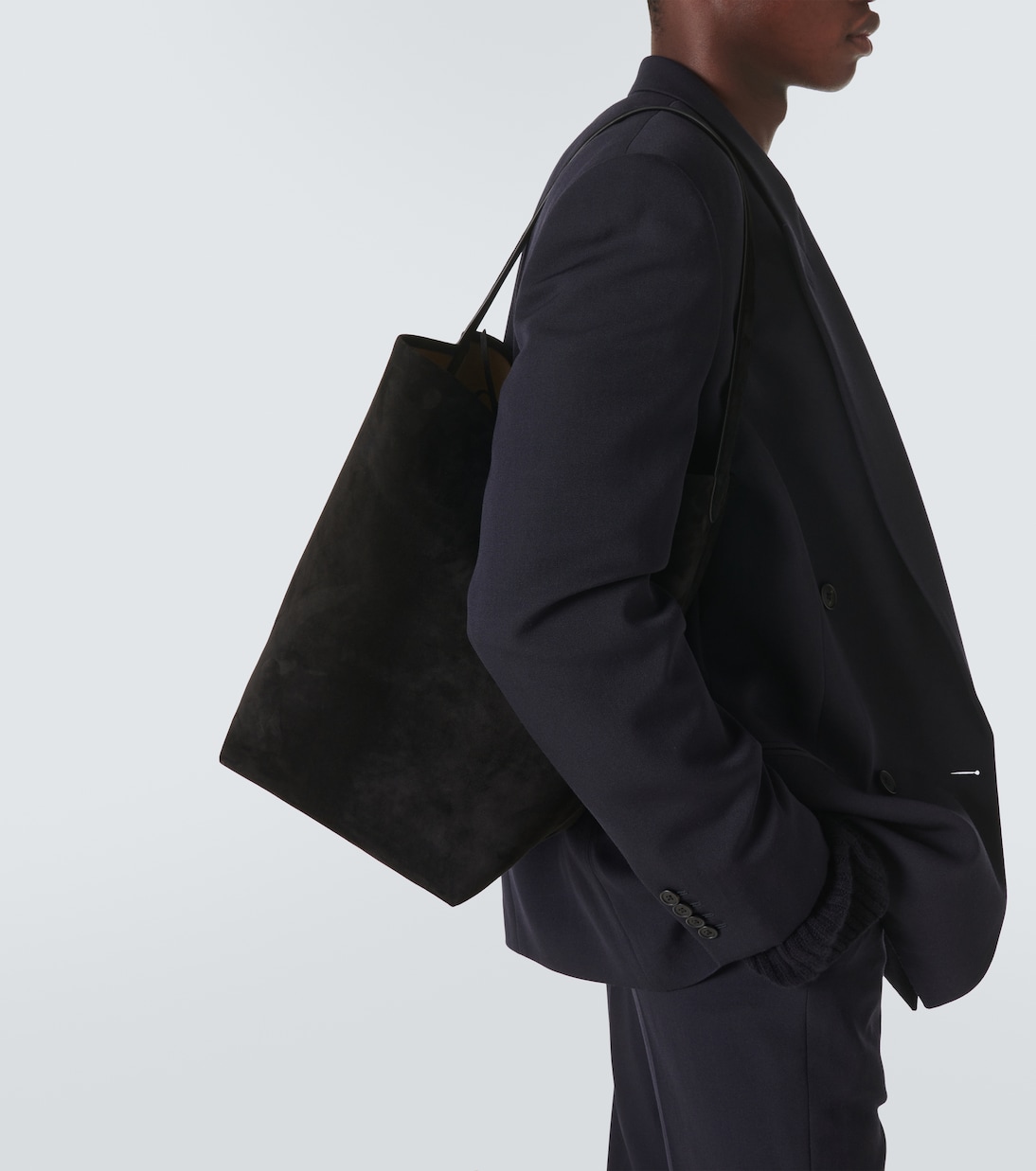 Tote N/S Parke Large aus Veloursleder | The Row