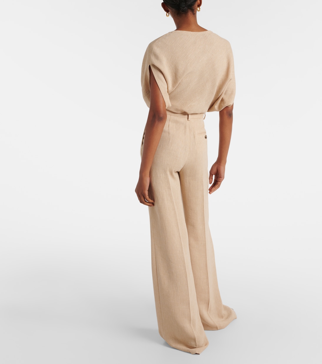 Pantalon évasé Emmit en lin | Loro Piana