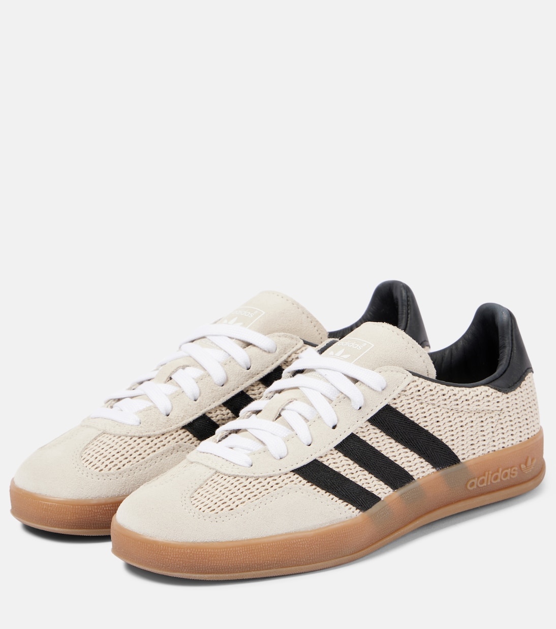 Gazelle Indoor suede-trimmed sneakers | Adidas