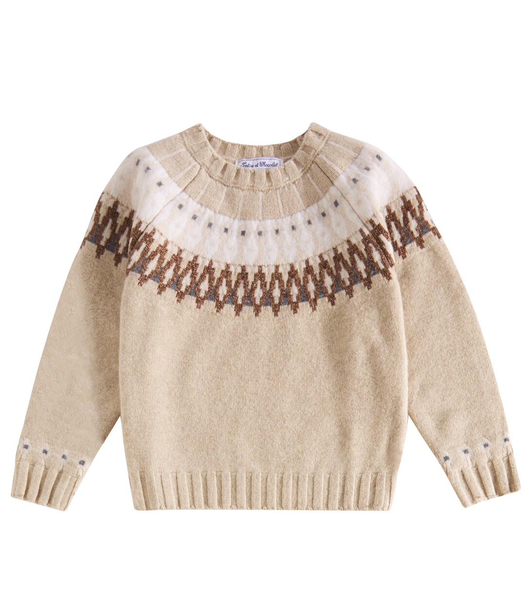 Pullover in jacquard di lana | Tartine et Chocolat